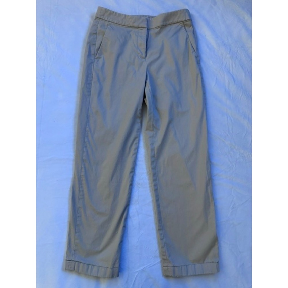 J.Crew Kate Straight Leg Pants Khaki Tan Stretch Chino Trousers Womens 2